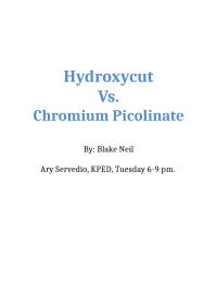 Chromium Picolinate