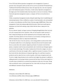 Operations Management And Ethics