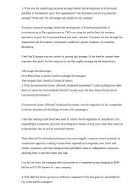Strategic Management – Greyhound Portfolio