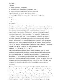 Overview Of Management