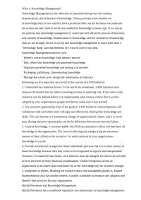 What is Knowledge Management?