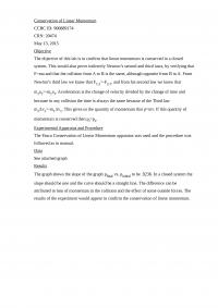 conservation of linear momentum