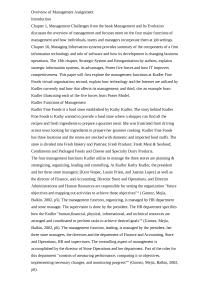 Overview Of Management Assignment