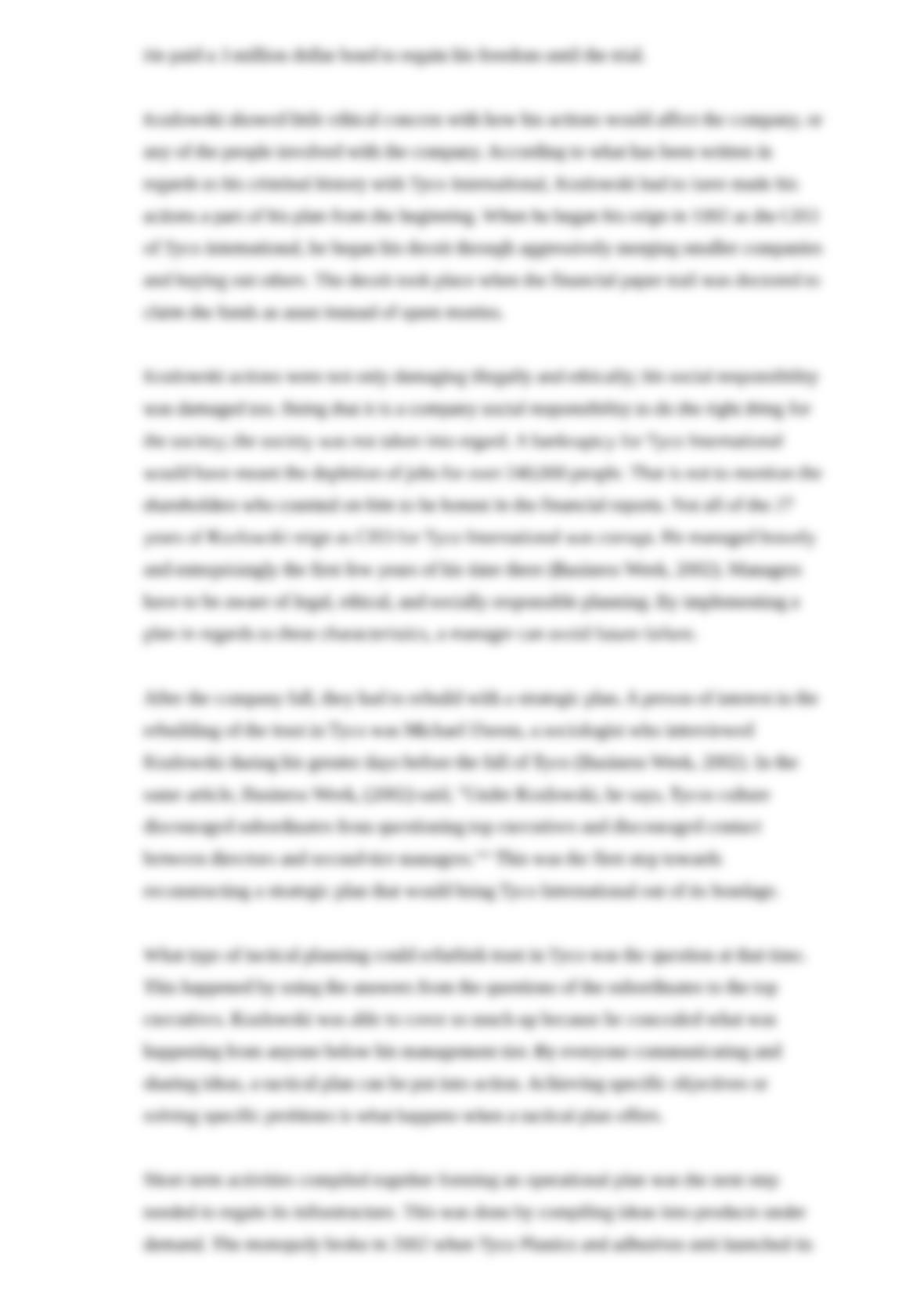 Tyco failure essay picture