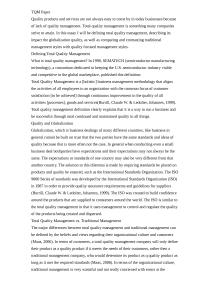 Total Quality Management TQM