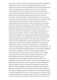 Business Management Task Choose a