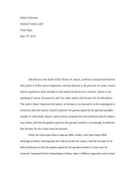 Theory of Justice