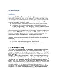 Business Presentation Script
