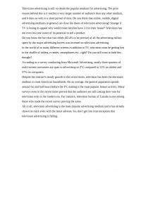 Television advertising