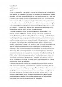 Accounting Article Summary