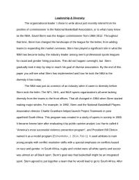 Leadership & Diversity Essay
