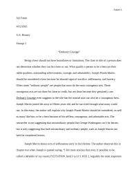 History – Ordinary Courage