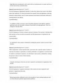 OBHR 111 Quiz 3