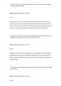 Business 705 Midterm