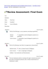 Principles Of Management Final Term Set 3
