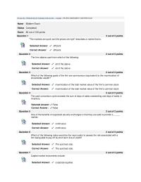 Fin100-hk1. Principles Of Finance Mid Term Actual