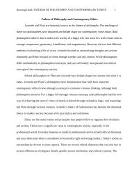 Fathers of Philosophy and Contemporary Ethics