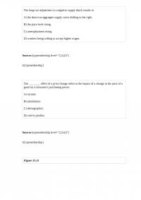 ECON A 439 Midterm 1 The longrun