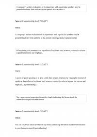 Management 390 A companys written