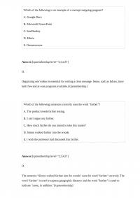 BUS 224 Which of the following is an
