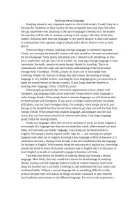 Studying abroad language