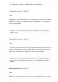 BUSMKT 305 Quiz 3
