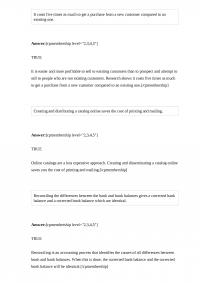 Marketing 692 Quiz 2