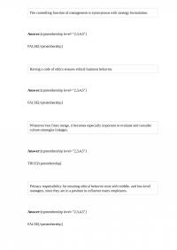 Business 503 Quiz 3