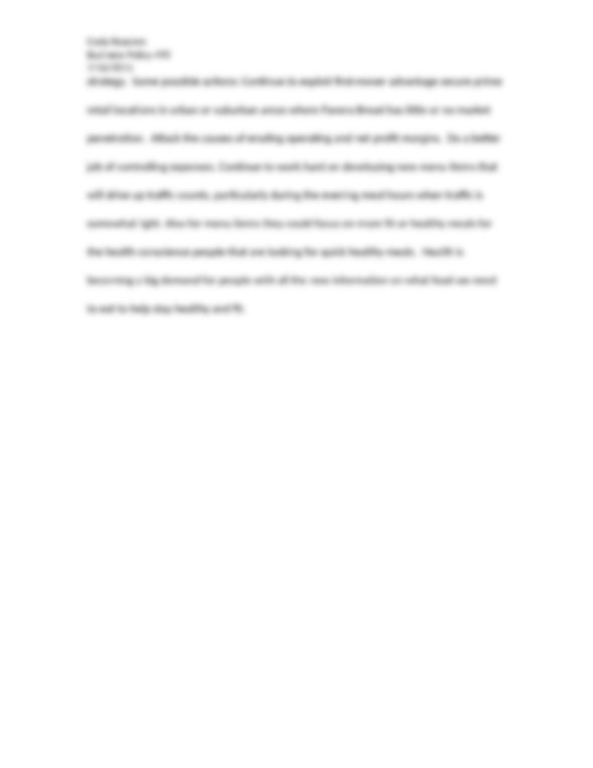 Essay panera bread picture