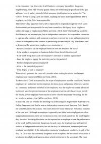 Inependant Contractor Law (Case Review)
