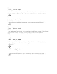 Finance Questions