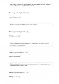 FIN 482 A decrease in accounts