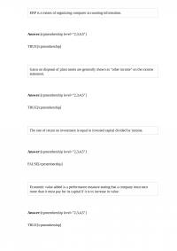 Fin 160 Quiz 3