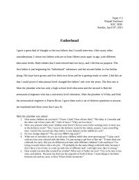 SOC 3030 – Fatherhood