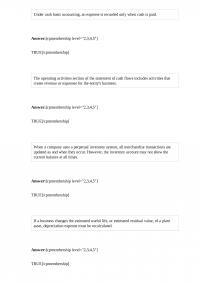 Fin 713 Under cash basis