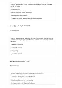 Acct 207 Midterm 1 Which of the