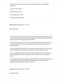ACC 314 Homework Which of the
