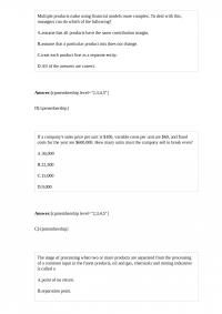 Accounting 609 Quiz 3