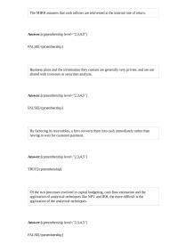 Fin 266 Quiz 3 The MIRR assumes
