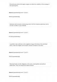FIN 308 Quiz 1
