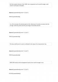 Fin 169 Du Pont analysis breaks a