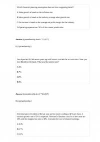 Fin 384 Quiz 3