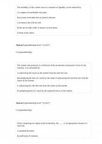 Fin 773 Quiz