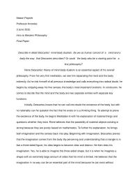 Intro to Western Philosophy: Renee Descartes