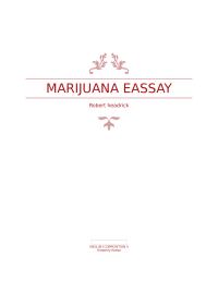 English Composition: Marijuana Essay