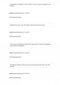 Management 730 Quiz