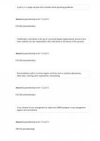 MGMT 460 Quiz 1