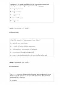 MGT 399 Test 1