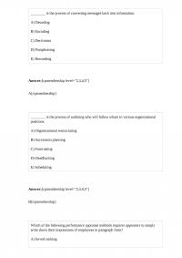 MGMT 358 Quiz 3
