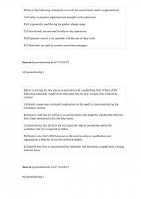 MGMT 533 Test Which of the